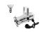 Set PAR-20 Spot sil + PAR-20 230V SMD 6W E-27 LED 3000K