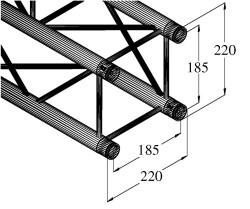 DECOLOCK DQ4-2500 4-Way Cross Beam