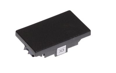 FLF Montageplatte 63x38mm Blindplatte, schwarz