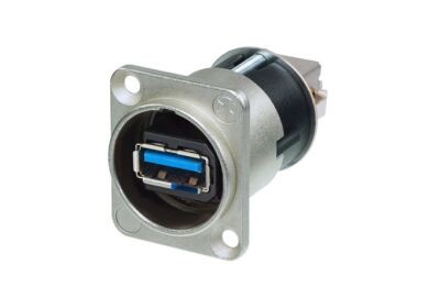 USB FEED THROUGH 3.0, Nickel