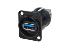 USB FEED THROUGH 3.1, schwarz