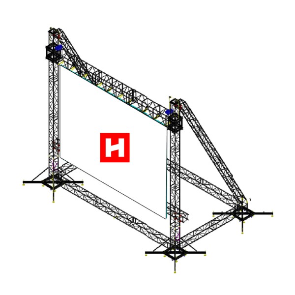 LED Tower for 8x6m LED-Screen