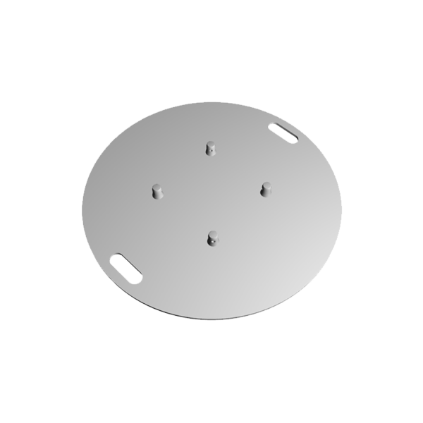 Baseplate KON 290-4, 800x8mm rund, alu