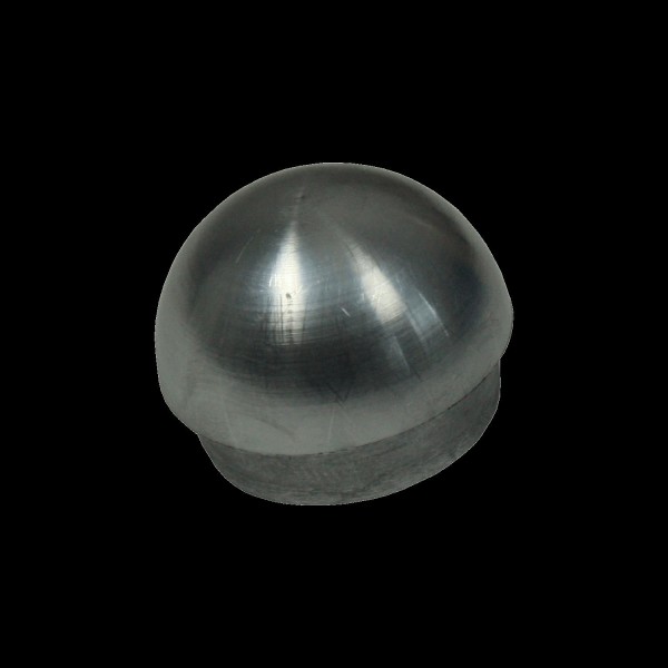 Endstück Alu Halbrund für Rundrohr 50x3mm zum Eins