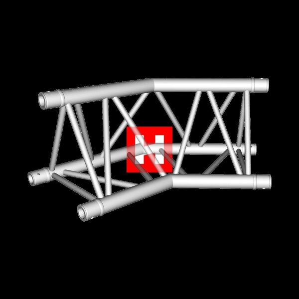 KON 400-3 2-Weg Ecke C23 135° Spitze oben