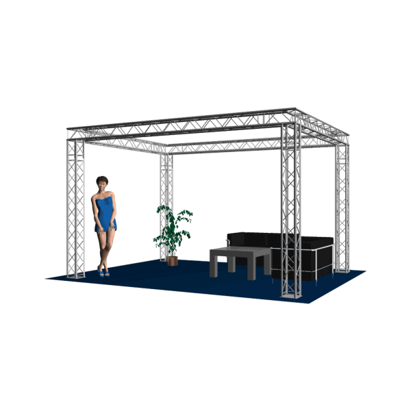 Messestand D Kon 220-4 (LxBxH) 4x3x3m