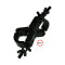 SC 200kg/50mm 90° fixed Breite:30mm Slim. blac