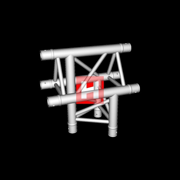 KON 290-3 HD 3-Weg T-Stück C39 horizontal oben