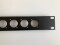 19 1HE Panel, 12 Ausschnitte fuer XLR