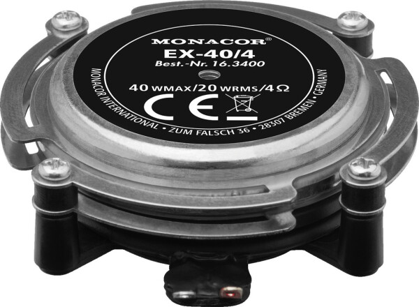 Audio-Exciter, Resonator, 20 W, 4 Ohm