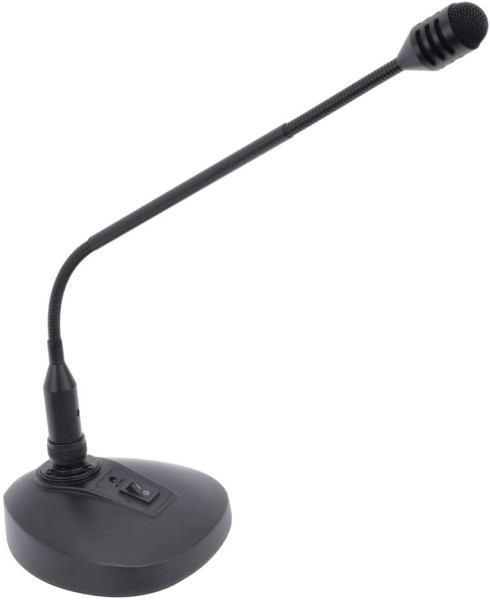 Miete: Omnitronic SHD-1, Schwanenhalsmikrofon mit Gussfuss und Schalter