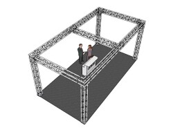 Truss set QUADLOCK 6082 rectangle 7.71x4x3.5m (WxDxH)