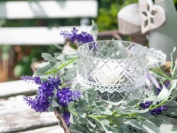 Flowering Garland, artificial, violet, 180cm