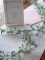 Flowering Garland, artificial, white, 180cm