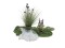 Deco fabric, fine, white, 165x400cm