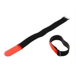 Adam Hall Cables VR 5080 RED - Klett Kabelbinder 800 x 50...