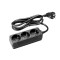Adam Hall Cables 8747 X3 - Multiprise Secteur 3 Prises