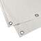 0160 X 53 WH - Tissu acoustique B1 avec œillets brunis et ourlet, 5 x 3 m crème