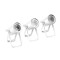 Q-SPOT 15 RGBW WH - Spot compact LED RGBW 15 W coffret blanc