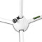 MS 4322 W - Microphone Stand with Folding Tripod Base and 2-Point Adjustment Telescoping Boom, White