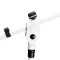 MS 4322 W - Microphone Stand with Folding Tripod Base and 2-Point Adjustment Telescoping Boom, White