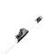 MS 4322 W - Microphone Stand with Folding Tripod Base and 2-Point Adjustment Telescoping Boom, White
