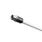 MS 4322 W - Microphone Stand with Folding Tripod Base and 2-Point Adjustment Telescoping Boom, White