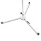 MS 4322 W - Microphone Stand with Folding Tripod Base and 2-Point Adjustment Telescoping Boom, White