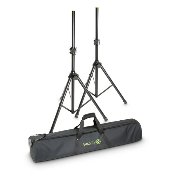 SS 5212 B SET 1 - Set de 2 Pieds dEnceinte dacier avec sac de transport