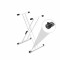 KSX 2 W - Stand pour Clavier en X, deux niveaux blanc