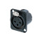 NC3 FD-LX-B - XLR Einbaubuchse 3-Pol Female ® | mit vergoldeten Kontakten