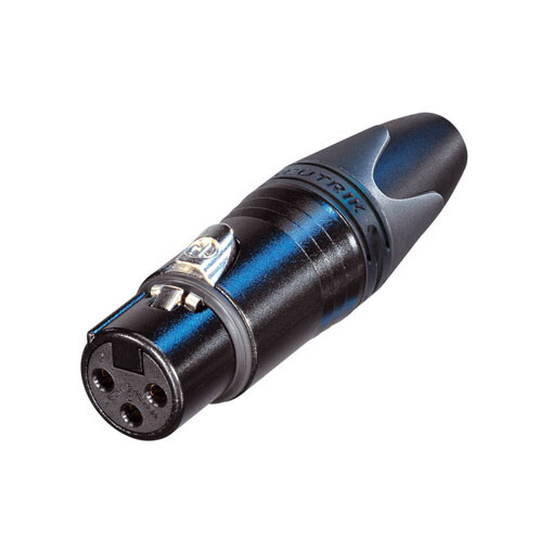 NC3FXX-B - XLR Stecker 3-Pol Female ® | mit vergoldeten Kontakten