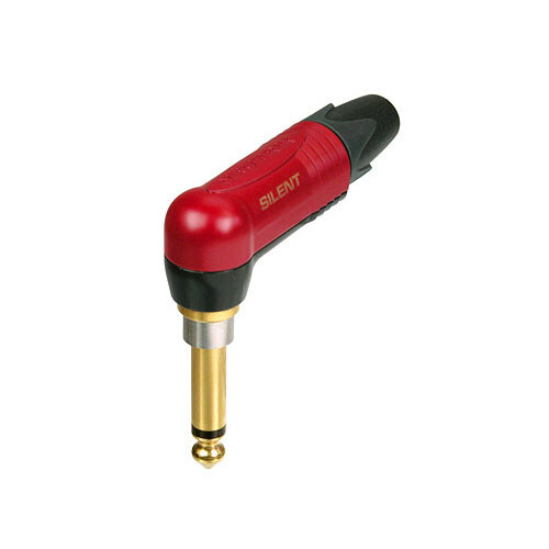 NP2RX-AU-SILENT - Jack TS silentPLUG® | angled plug with gold-plated contacts