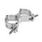 400200040 - Coupleur à rotule léger finition argent jusqu’à 100 kg (48 - 51 mm)