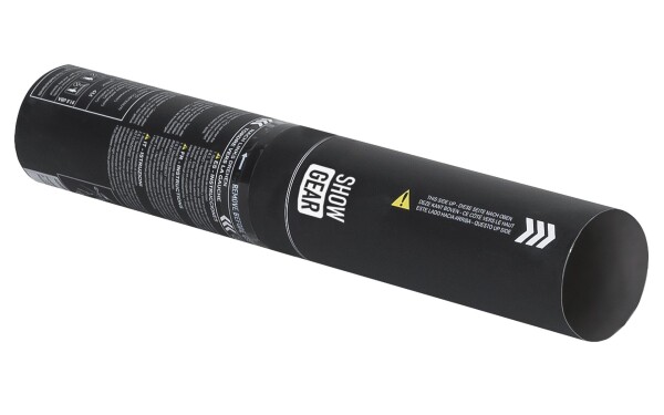 Handheld confetti cannon Small 28cm White/Silver