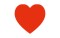 Handheld confetti cannon Pro 80cm Red Hearts