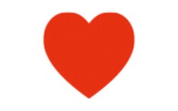 Electric confetti cannon Pro 80cm Red Hearts