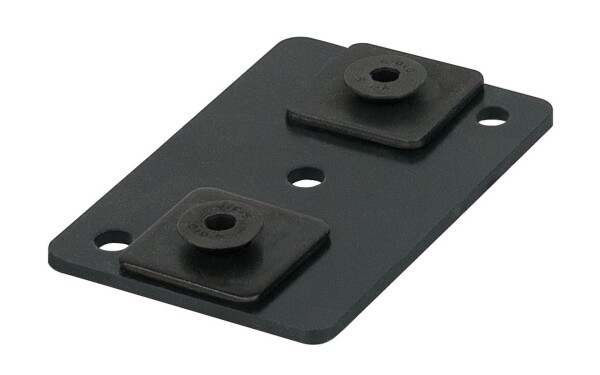 Eurotrack - Ceiling mount (loose part) Black (powder coated)