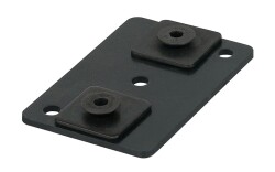 Eurotrack - Ceiling mount (loose part) Black (powder coated)