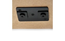 Eurotrack - Ceiling mount (loose part) Black (powder coated)