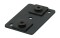 Eurotrack - Ceiling mount (loose part) Black (powder coated)
