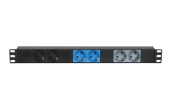 19" 1U CEE16A To 6x Sockets