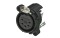 XLR 5p. Chassis Female Silver contacts ABS housing Vertical PCB mount