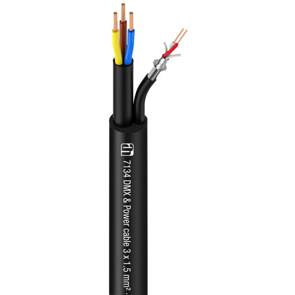 7134 - Cavo DMX/AES e di alimentazione 2 x 0,22 mm² + 3 x 1,5 mm²