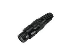 XLR Buchse 3pol schwarzes Gehäuse 10x