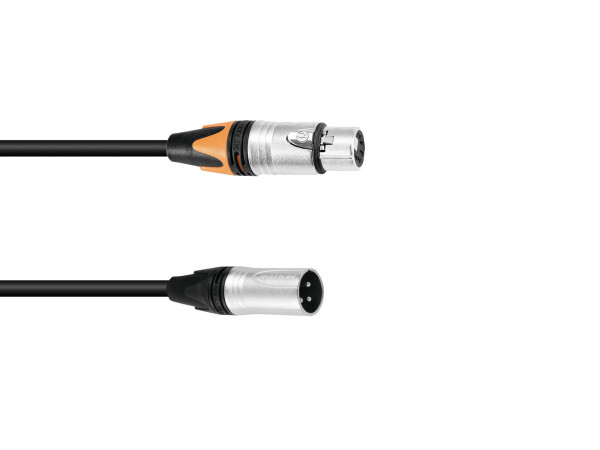 Adaptercable DMX XLR 3pin/5pin 0.3m bk