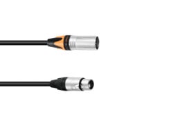 Adaptercable DMX XLR 5pin/3pin 0.3m bk