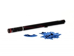 Electric Confetti Cannon 80cm, blue metallic
