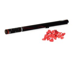 Electric Confetti Cannon 80cm, red Hearts