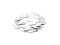 Metallic Konfetti rechteckig 55x18mm, weiß, 1kg